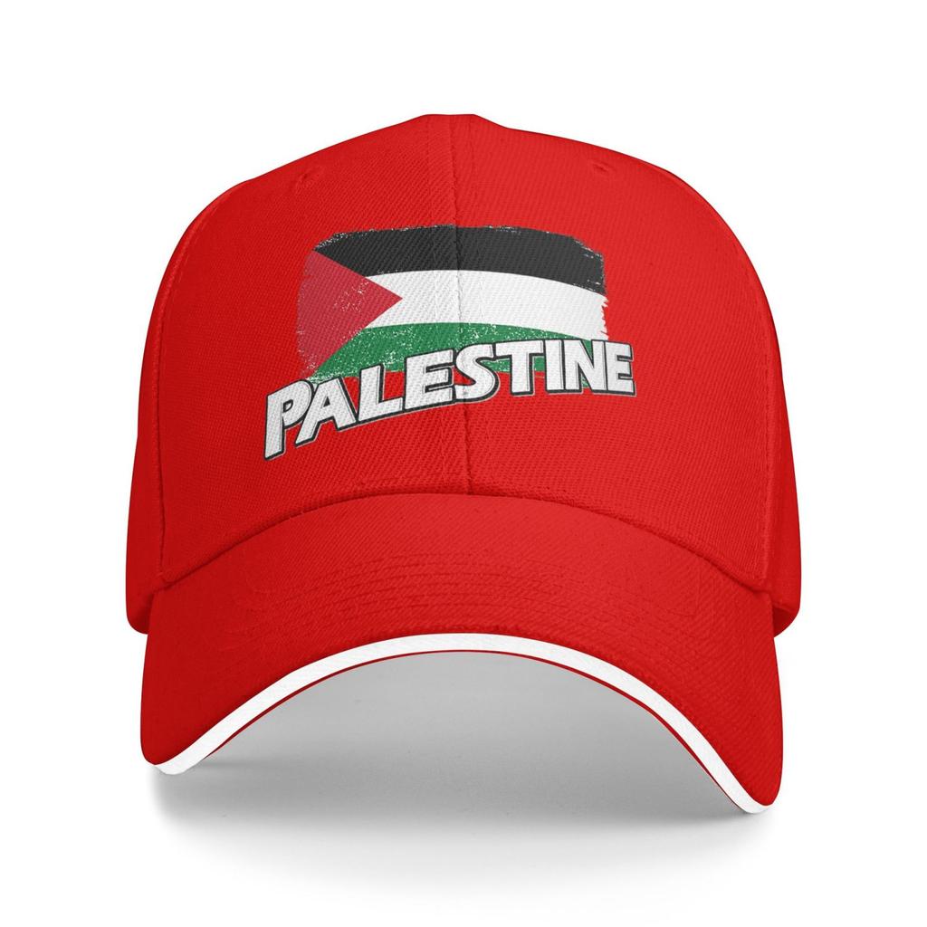 Palestine Flag Print Baseball Caps Unisex Adjustable Sandwich Hat Vintage Outdoor Summer Travel Sun Snapback Cap Outlet