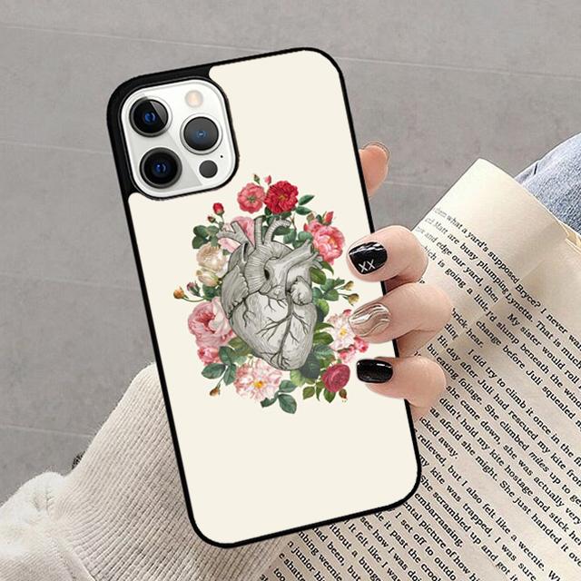 Medical Human Organs Heart Art Phone Case For iPhone 17 Air 16 15 14 13 12 Pro Max Plus Max Cover Shell coque