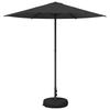 Garden Umbrella with Base 230 X 230 Cm Polyester Rectangular