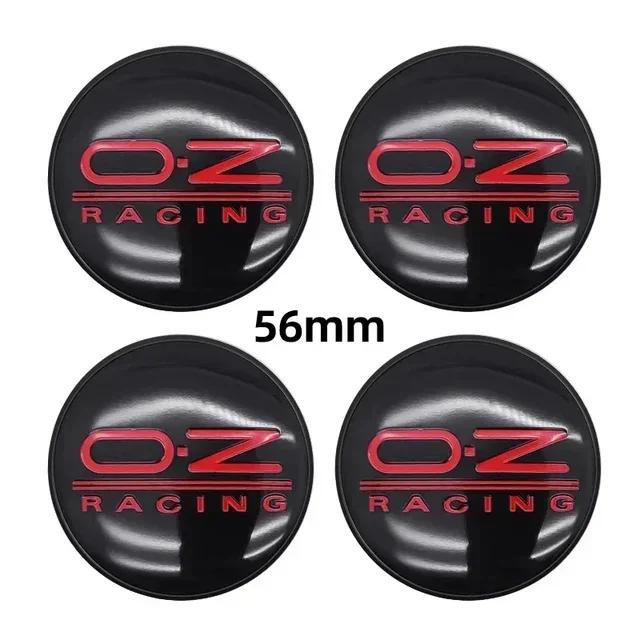 4pcs Car Wheel Hub Center Caps 56mm 60mm 68mm 65mm  For Rim Cover Auto OZ Logo Badge Emblem Exterior Styling Accessories