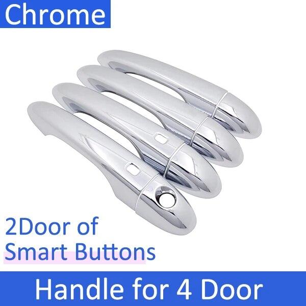 For Dodge Dart PF 2013 2014 2015 2016 Luxurious Chrome Smart Door Handle Cover Car Exterior Accessories Decorate Style Stickers