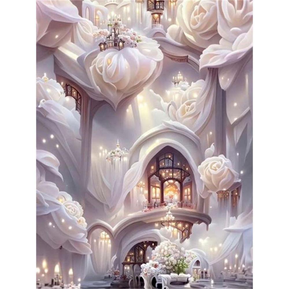 

Полная алмазная вышивка пейзаж вышивка крестом наборы DIY алмазная мозаика сад стразы картины подарок декоративная картина Round 50x70cm