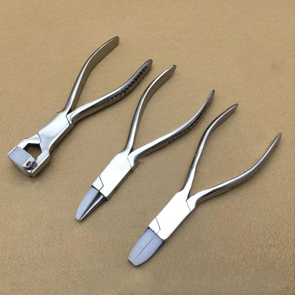 

1PC Stainless Steel Prevent Injury Flat Nylon Jaw Pliers for DIY Jewelry Tools A