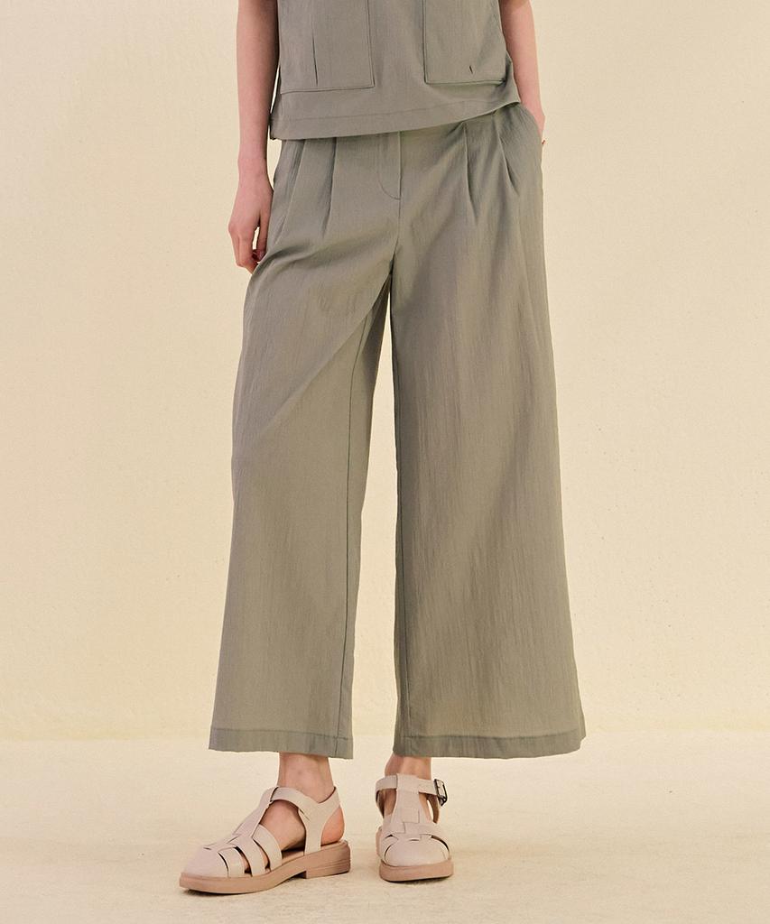 CHASECULT Women'S Seersucker Wide Pants-Dbrg2271C0V