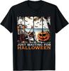 Bara väntar på Halloween Skelett Sommar Halloween T-shirt