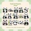 20 Cute Rare Panda Animal Magnetic Stickers - Trendy Waterproof Decorations for Refrigerator & Computer