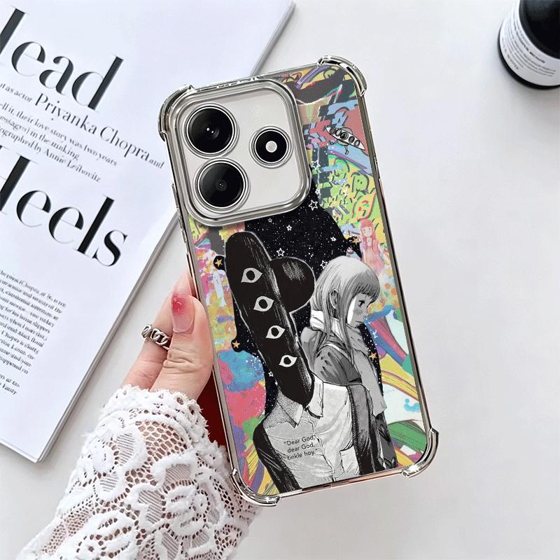 Oyasumi Punpun Anime Soft Phone Case For Xiaomi Redmi Note 14 15 Pro Plus 13 12 11S 11T 5G 10 9S 9 Plating Anti-Fall Fundas
