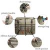 Khaki Large Capacity Outdoors Spare Tire Tool Storage Bag Trash Bag SUV Trunk Organizer for Outdoor Off-Road Recovery Gear