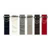 Stylish Ribbed Knitted Leg Warmers for Women Gothic Punk Boot Covers Socks with Heart Chain Leather Belt for Festivals