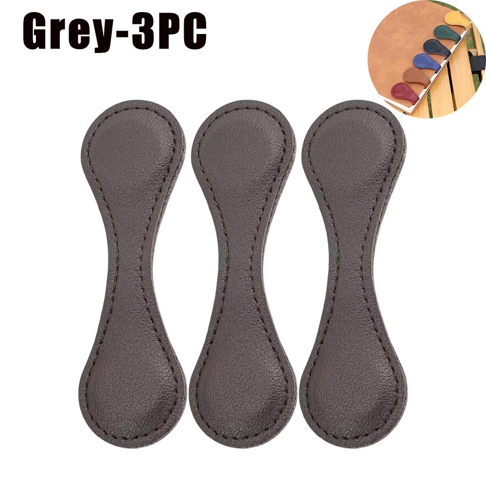 Vintage Magnetic PU Leather Bookmark Handmade Double Sided Charm Decorative Hanging Accessory for Bookworms Reading Gifts