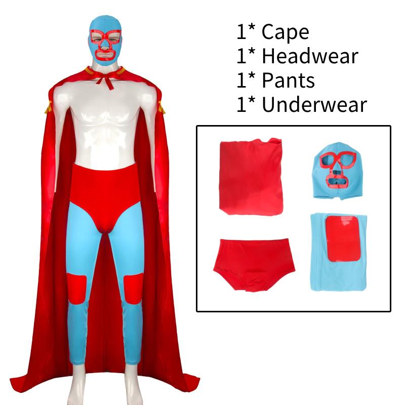 

Costume Cosplay Luchador Crazy Bull Cape Halloween Party Clothing Performance XL
