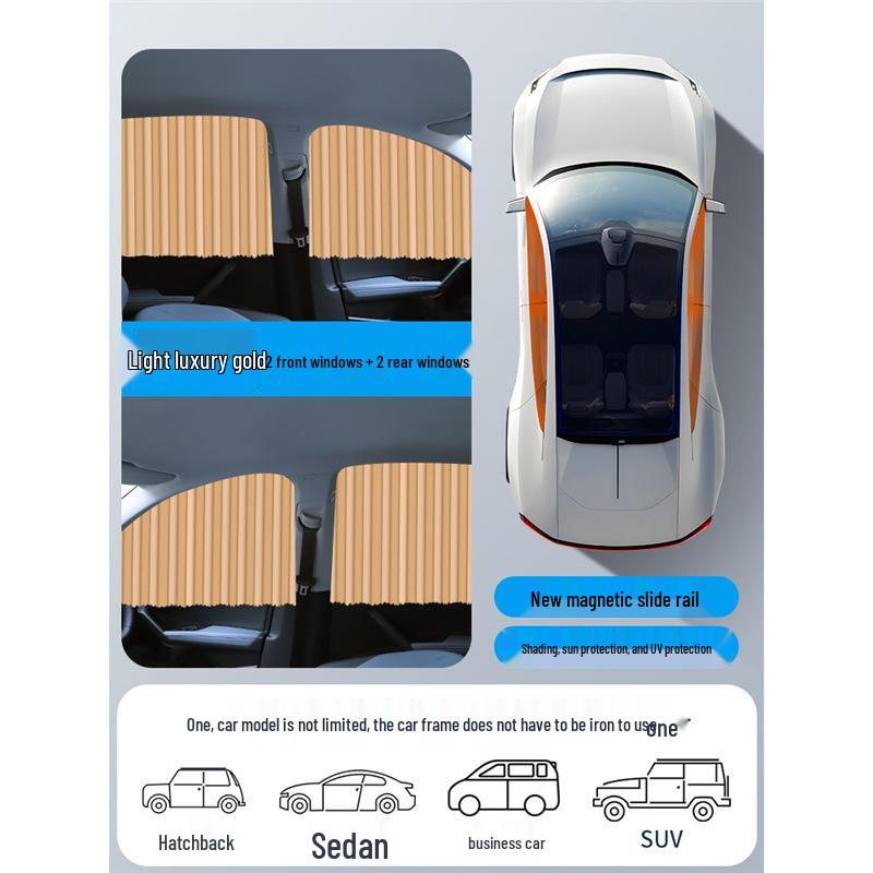 

Магнитный автомобильный солнцезащитный козырек - Универсальная теплоизоляция и защита от УФ-лучей для боковых окон