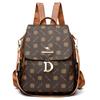 Retro Print Backpack Women's Multi-Functional Travel Small Backpack Commuter Backpack