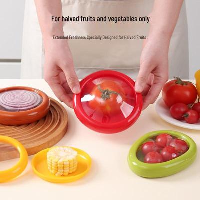 Transparent Thin Film Fresh-Keeping Box for Half-Cut Onions, Fruits, and Vegetables
