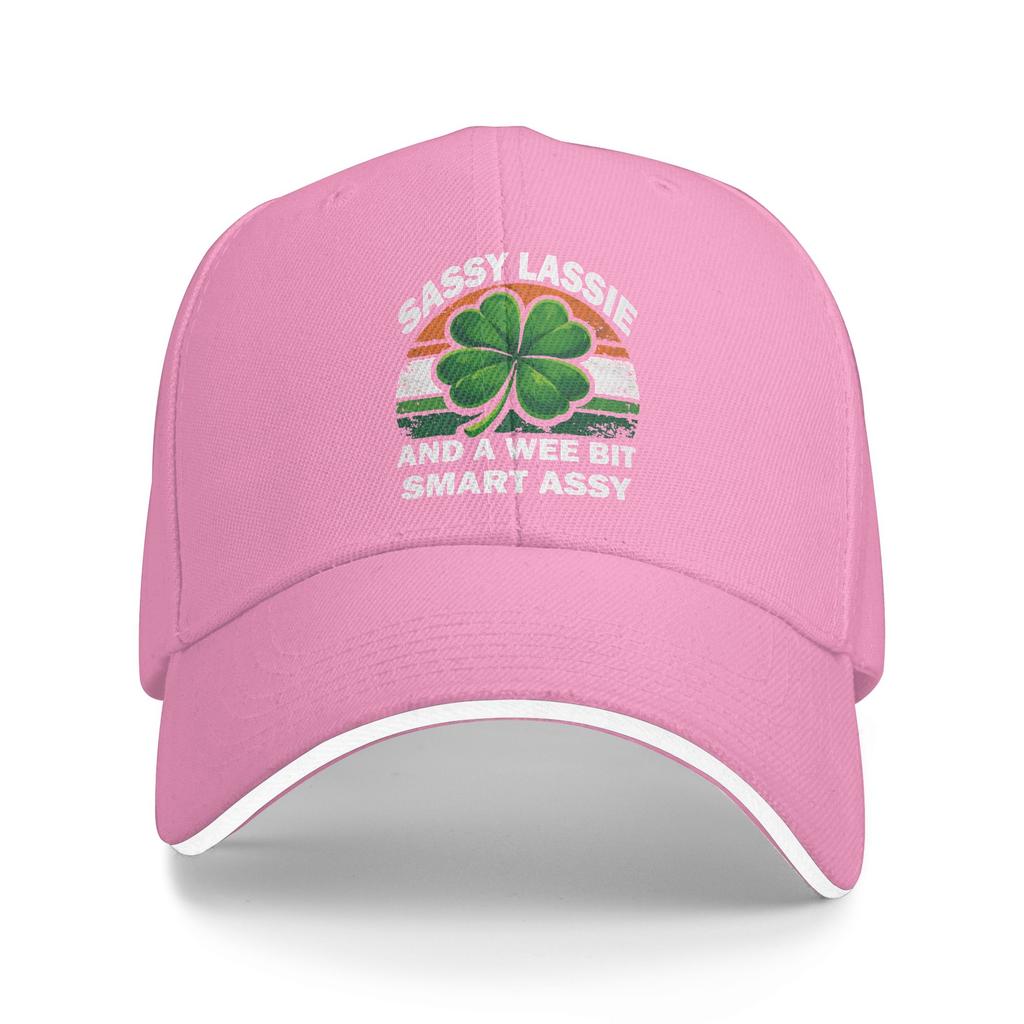 St Patricks Day Sassy Lassie Baseball Cap Men Adult Custom DIY Hip Hop Hats Summer y2k Cool Tennis Skate Breathable Snapback Cap