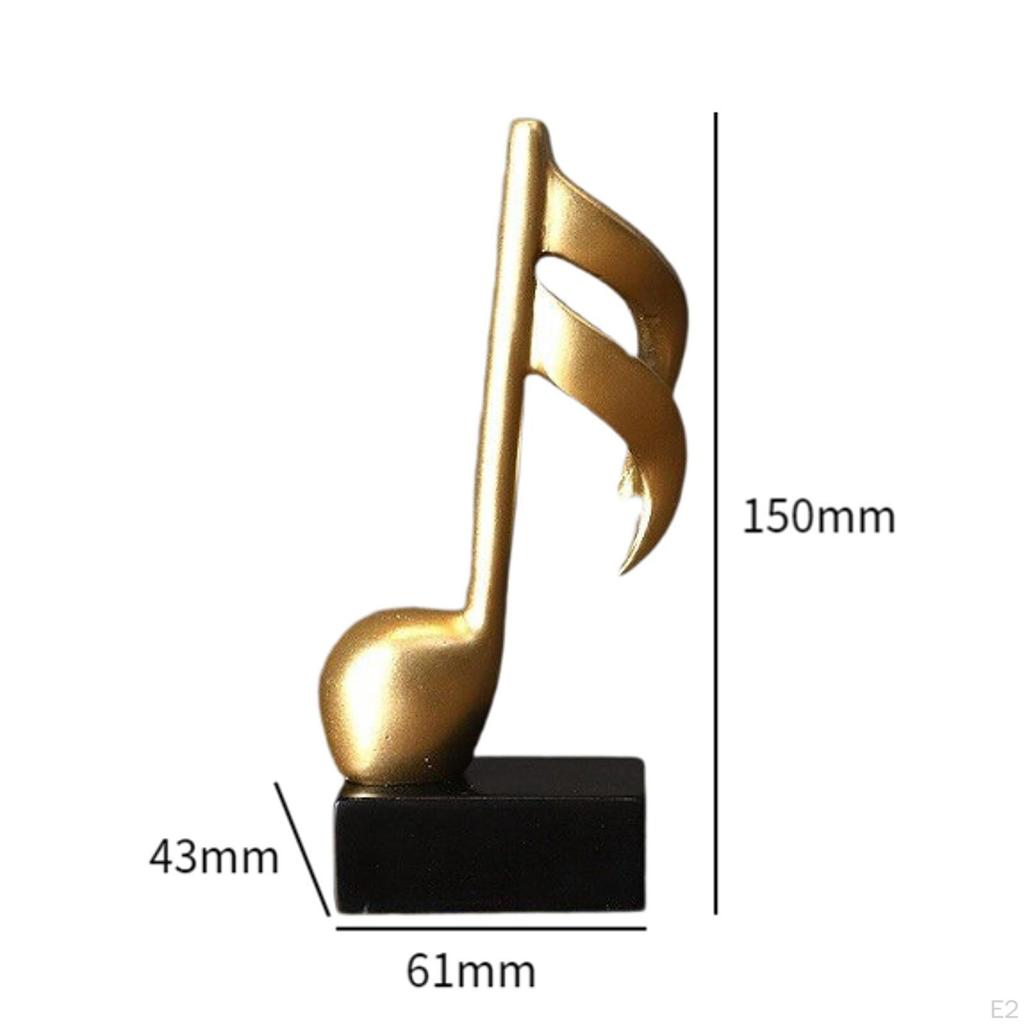 Porcelain Swan Figurine And Musical Note Resin Sculpture Collection Creative Animal Music