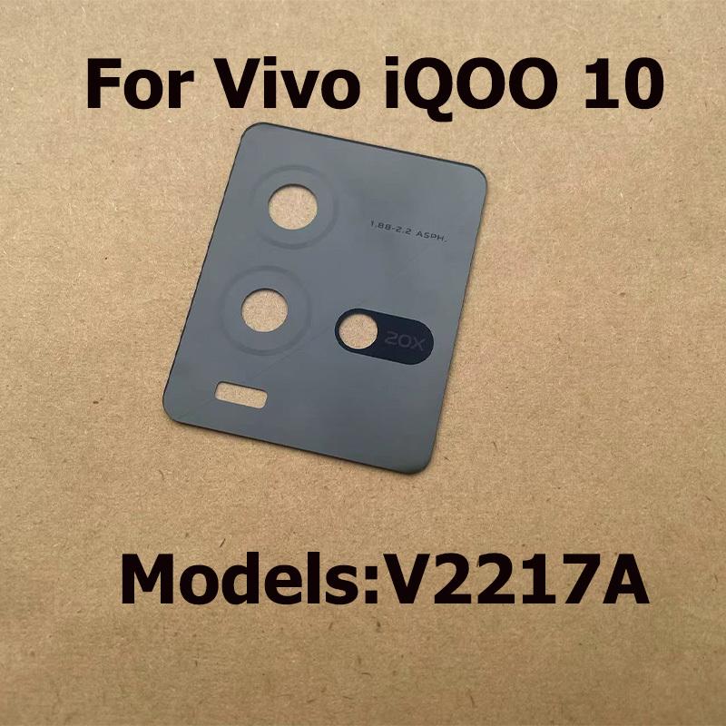 New Back Camera Lens For Vivo iQOO 10 Pro Rear Camera Glass Lens Replacement With Sticker Adhesive Repair Parts