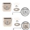 304 Stainless Steel Retractable Clothesline Clothes Dryer with Braided Nylon Rope Adjustable