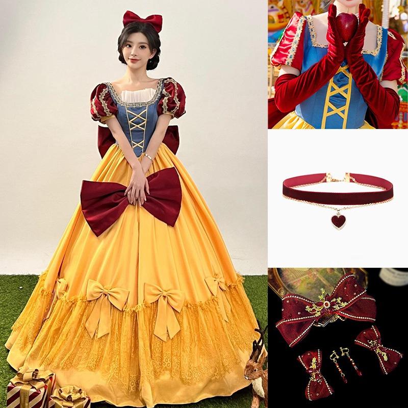 Snow White Ariel Anna Cinderella Bell Elsa Dress Adult Performance Costume