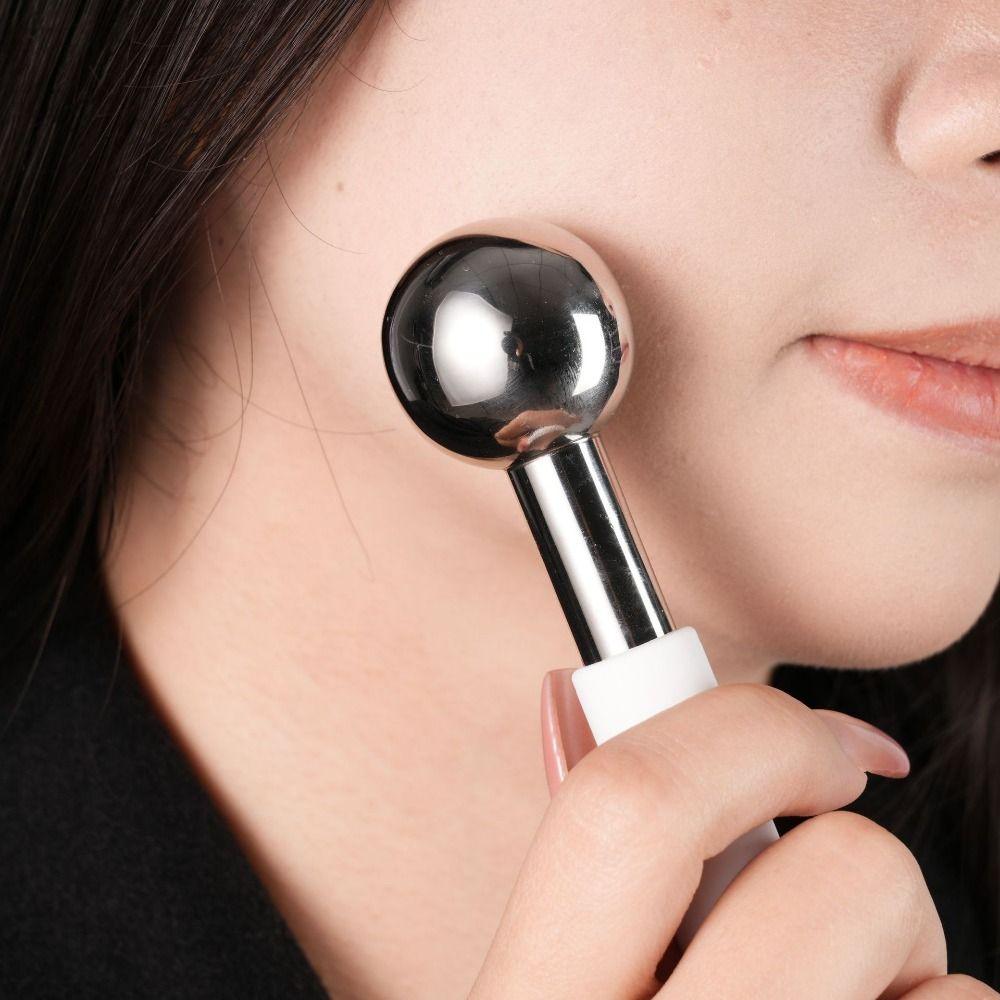 Face Massage Ice Wave Ball Stainless Steel Face Care Cryo Freeze Stick Facial Ice Globes  Unisex