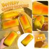Soft Slow Rebound Butter Bun Squishy Toy Stress Relief Squeeze Simulation Food Model Sensory Play Item for Kids and Adults