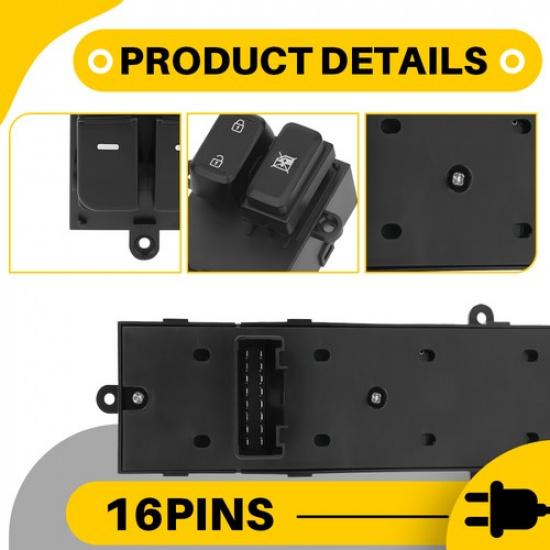 Front Driver Side Power Window Control Switch Fits For 2011 12 2013 Kia Optima K