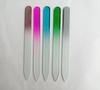 1pcs Colorful Glass Double-Sided Nail Files Strip Professional Transparent Gradient Crystal Polished DIY Manicure Tools Supplies