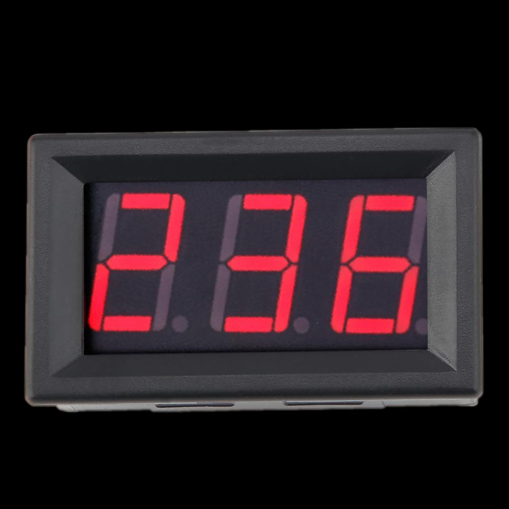 Digital Voltmeter 0.56inch Two Wire AC 70 380V Digital LED Display Voltage Meter (Red)