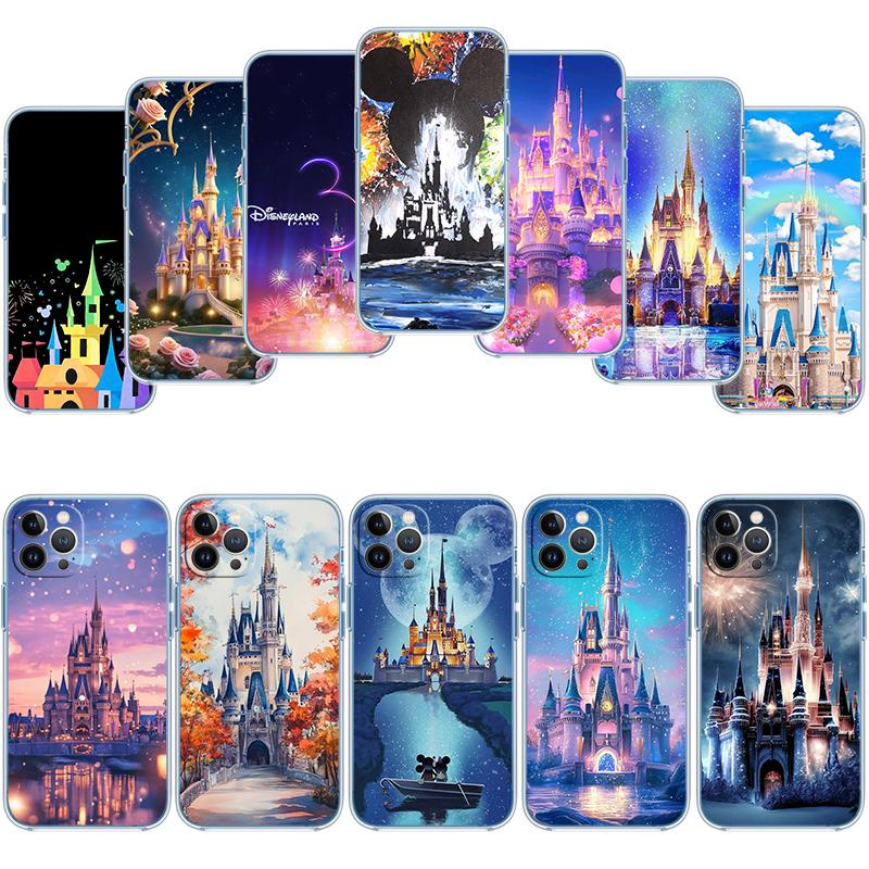 Disney Castle World Transparent Phone Case for Motorola Moto E22I E22S E22 E32 E40 E7 E7I G Plus Power Play Stylus G22 G14