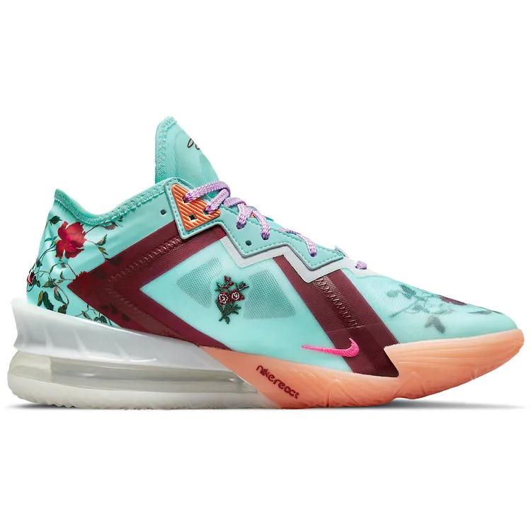 Nike LeBron 18 Low EP 'Daughters' (Unisex) Copa / Psychic Blue / Violet Shock / White / Team Red Basketball Shoes CV7564 400