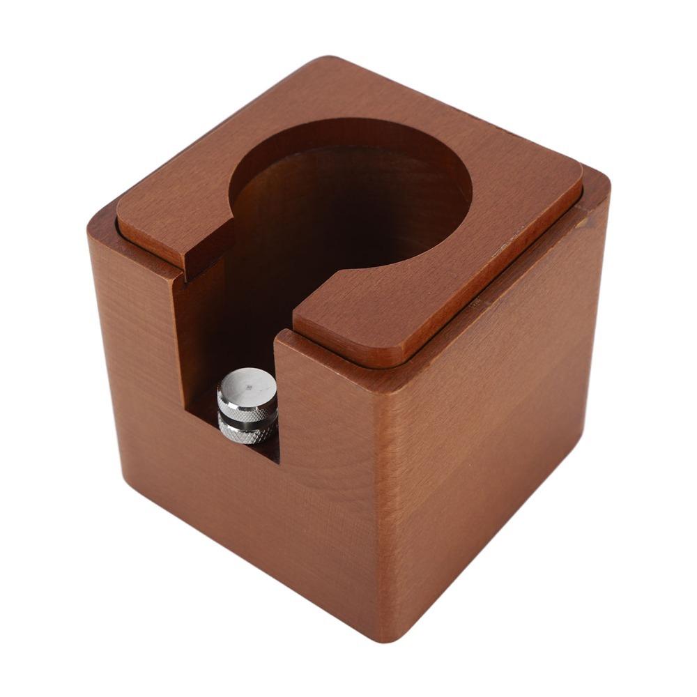 Wood Material Coffee Tamper Holder Universal Fit Portafilter Holder Stand Coffee Brewing Station