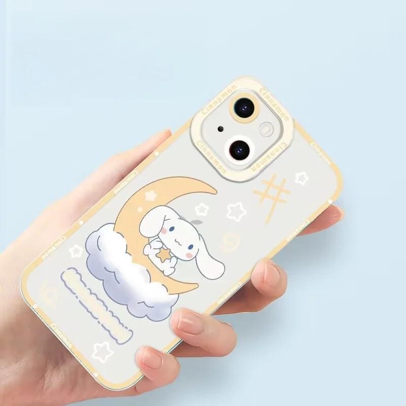 Pretty Cute Cinnamoroll Case For Xiaomi Redmi 15C Note 15 Pro 14C Note 14 13 12 10 11 Pro Plus 11S 13C 12C 5G 4G Clear Casing
