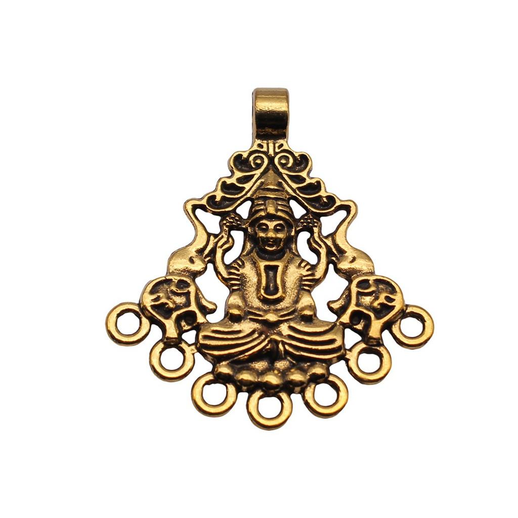 Chinese Pavilion Charm Connectors Character Animal Ethnic Style Findings For DIY Jewelry