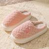 Free shipping new cotton slippers autumn and winter 2025 new indoor home warmth plush soft bottom non-slip couple's home