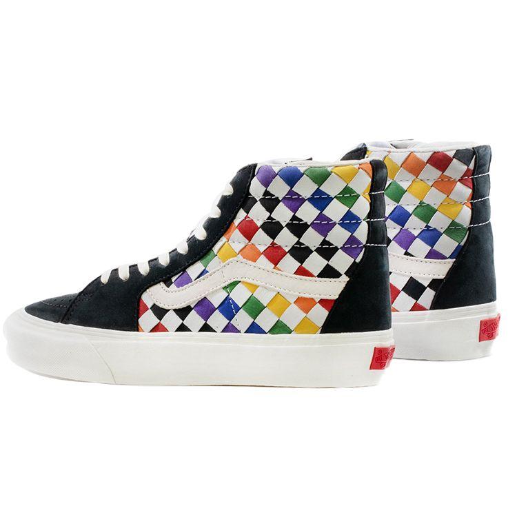 Vans Sk8-Hi VLT LX Pride Unisex Sneakers Multi-Color Rainbow Marshmallow VN0A4CS55A8