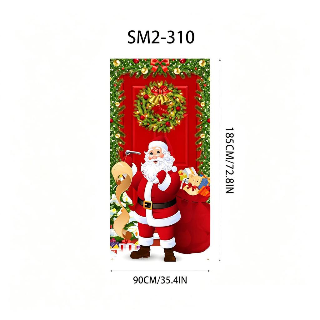 Santa Claus Christmas Hanging Cloth Background Decoration