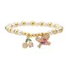 Handmade Fruit Beads Bracelet Fashion Wrist Jewelry Chain Wristband Copper Texture Suitable for Parties and Celebration