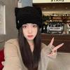 Embroidery Knitted Cap Bear Ears Winter Knitted Hat Personality Cat Ears Hat  Warm