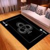 Kupa Ası Poker Kartı Desenli Halı Oturma Odası İçin Kaymaz Yatak Odası Yatak Kenarı Kanepe Alan Halısı Yumuşak İç Mekan Yer Paspası Ev Dekorasyonu