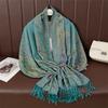 Paisley Pashmina Shawl Scarf Women Jacquard Cashew Printed Scarves Flowers Borders Female Tassel Blanket Wraps Ethnic Shawls