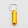 1PCS Colorful Baby Aluminum Pill Box Medicine Case Container Bottle Holder Keychain Outdoor Pill Case Pillbox Portable