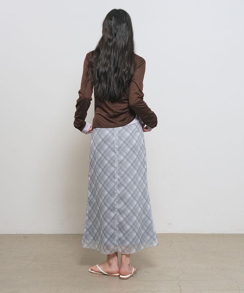 GENERALIDEA Shirred Long Sleeve T-Shirt [Brown] / Gf2Lts517