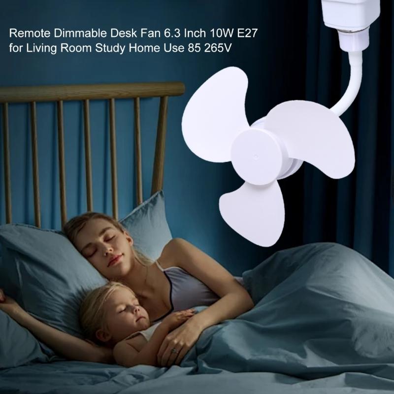 10W Ceiling Fans Strong Wind Quiet E27 Socket with Switches Ceiling Fans Flexible Tube Fan for Room Offices