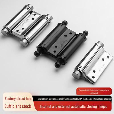 Doppelt öffnende Türscharniere aus Edelstahl: Automatisches Schließen, geräuschlos, strapazierfähig, verstärkte Feder, mehrere Größenoptionen