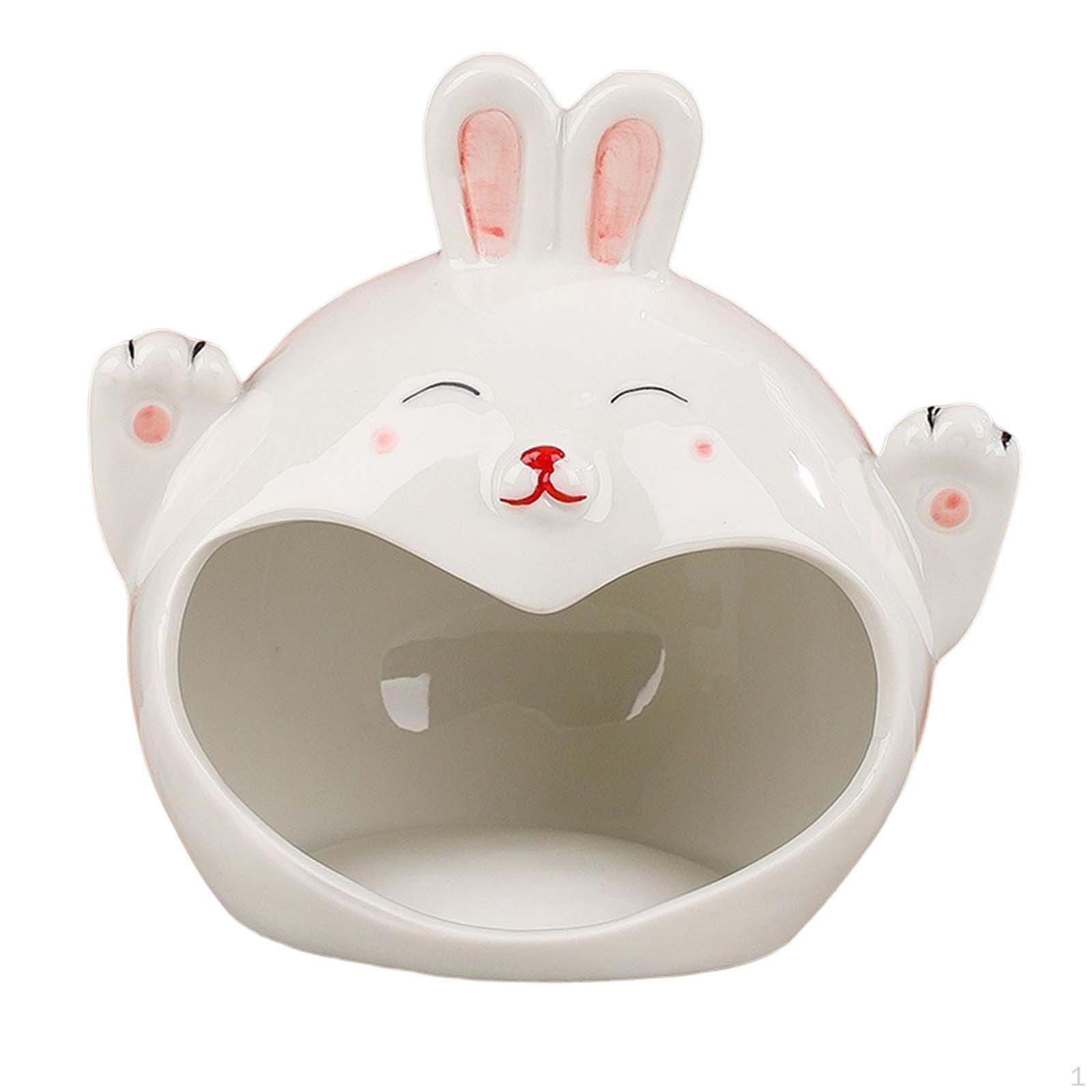 Керамический домик-укрытие для хомяков, аксессуары для шиншилл, песчанок, ежей, летняя охлаждающая среда Rabbit_Small