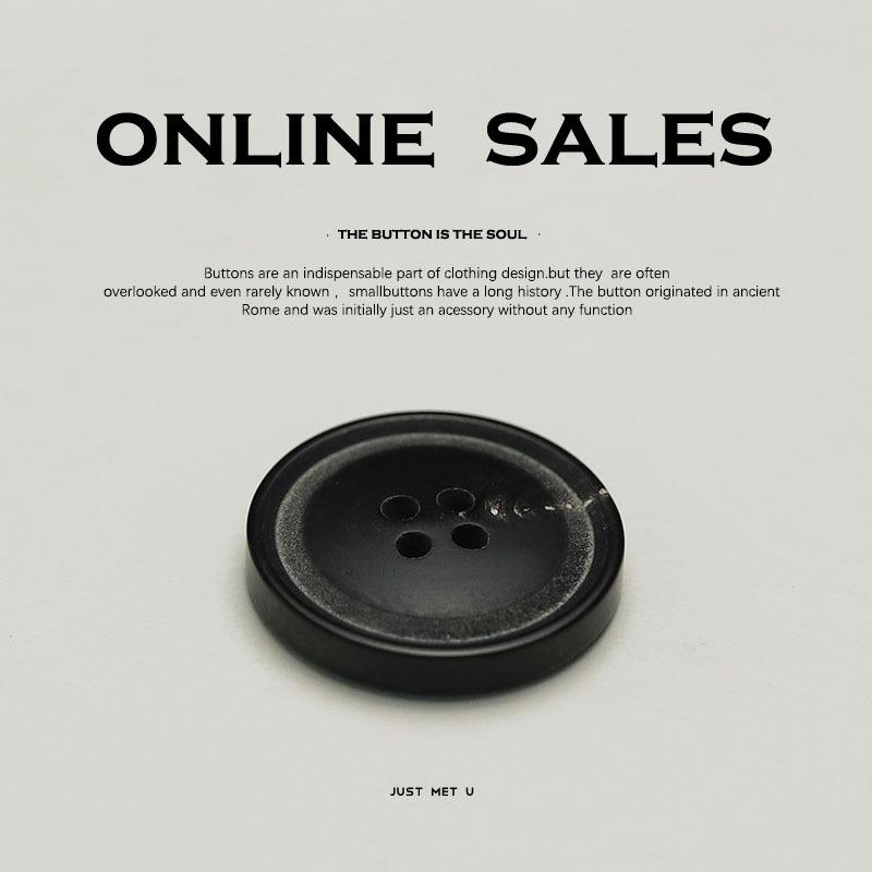 Real Horn Four-Eye Buttons High-Texture Clothing Accessories Men'S And Women'S Clothes Accessories Coat Coat Suit Decorative Buttons