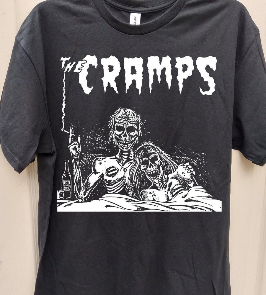 The Cramps Black  Short Sleeve Cotton T-shirt Unisex S-5XL Men Women VN0945 Unisex T-Shirt XXL