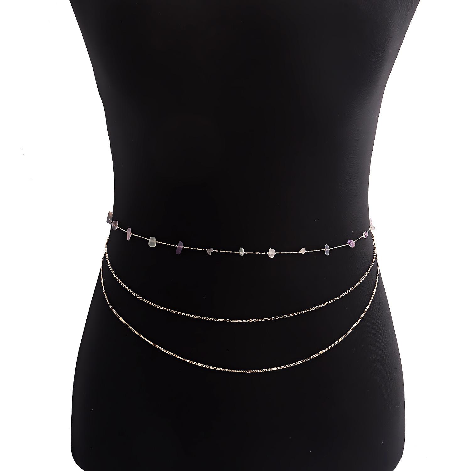

Bohemian Natural Color Turquoise Waist Chain Body Accessories Waist chain