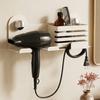 Space Saving Suction Cup Hair Dryer Holder No-Drill Hair Straightener Holder  Salon Use