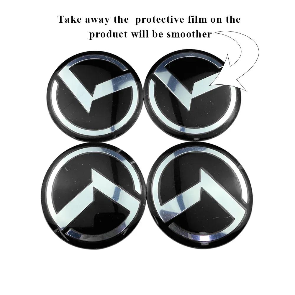 56mm 4PCS Car Wheel Center Hub Sticker Accessories for KIA K7 K9 K2 K3 K5 KX3 Rio Sportage Sorento Ceed RIO Soul Stinger
